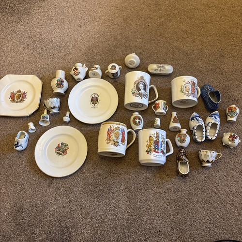 Job lot crested ware - job,