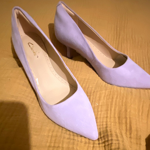 Women clarks lilac suede - women’s,