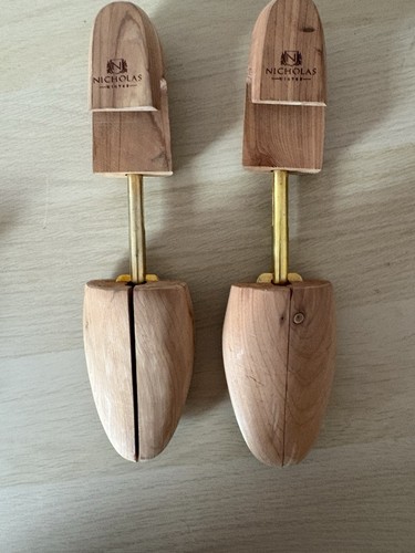 Pair vintage wooden shoe - wooden,