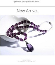 Amythest purple bead necklace