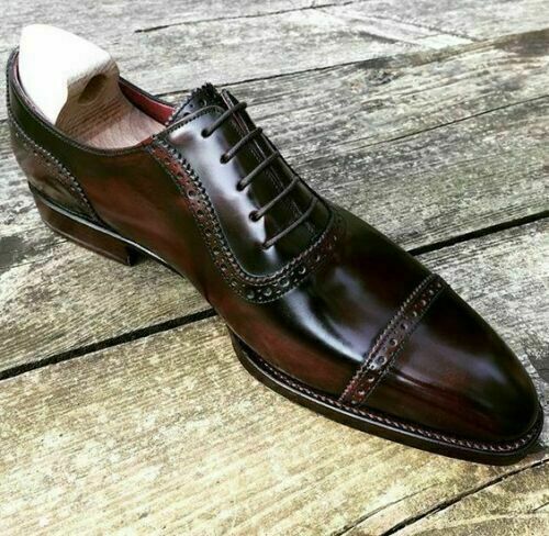 Mens genuine brown leather - genuine,
