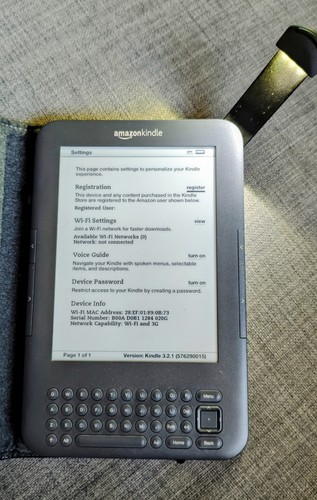 Amazon kindle keyboard 3rd - kindle,