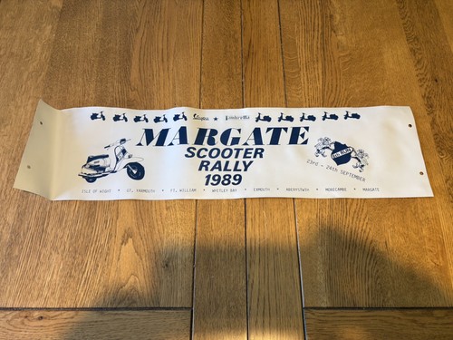Vintage scooter rally leg - scooter,