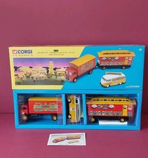 Corgi 31702 ERF Box Van - Showmans Caravan - VW Saddlers Famous Funfair - NEW