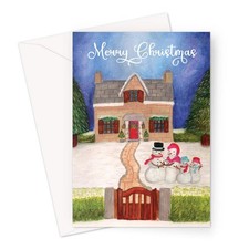 Cosy Snowman Family Christmas