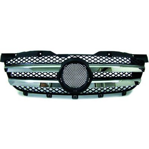 Radiator grille chrome - grille, chrome/black