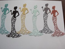 6  Die cuts Elegant Lady cut