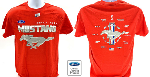 Ford mustang shirt red - ford,