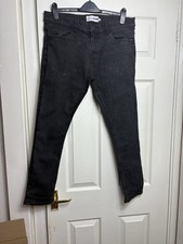 Easy Denim Men’s Black Skinny Jeans – W34 L30 (Short)