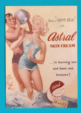 POSTCARD - REPRO BY ROBERT OPIE - ASTRAL SKIN CREAM
