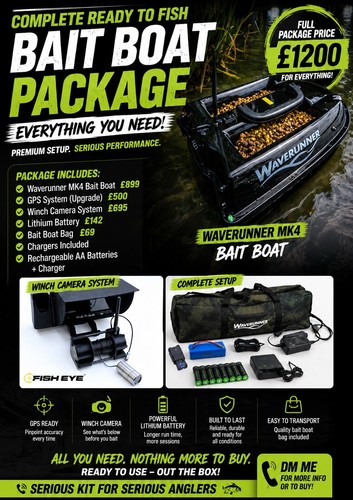 Waverunner bait boat with - boat,