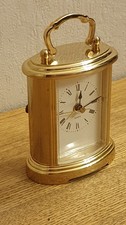 Vintage: Heavy Quartz Brass Carriage Clock, Made Japan 4RE933 Full Working Order