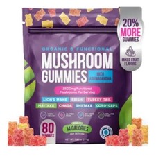 Mushroom Gummies 2500mg 80