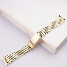 Beautiful New 18MM Bead of Rice Rose Gold Watch Strap / Bracelet for Omega