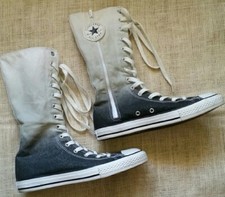 RARE Vintage Converse All Star Chuck Taylor X-HI Calf/Knee high Women 4.5