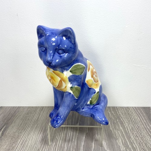 Hand painted cat ceramic - hand,