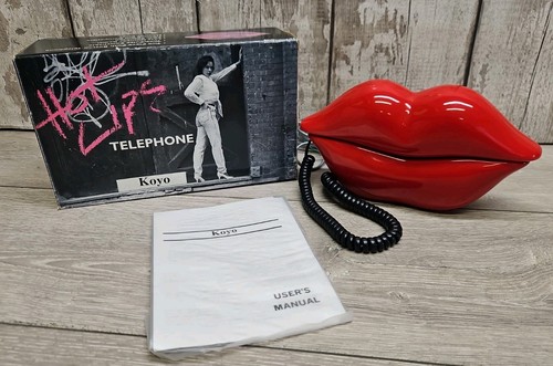 Vintage red hot lips telephone - vintage,