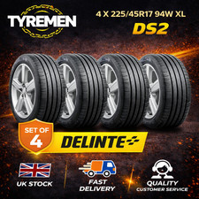 4 X New 225/45R17 94W DELINTE