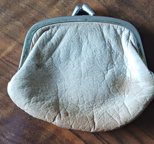 vintage scottish deer skin coin purse