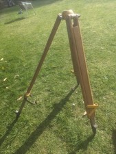 Vintage English Wooden Surveyors Tripod