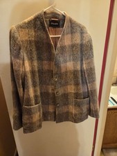 Vintage Prato Plaid Mohair