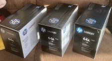 3 Genuine Original HP 64A