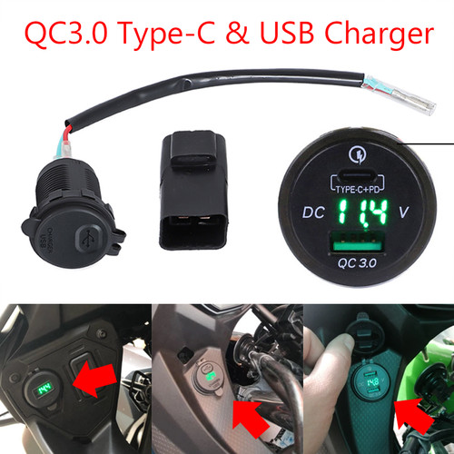 Type qc3 usb charger - type-c, w/