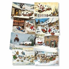 Christmas Greeting Cards by Thelwell Novelty Drawing Cartoon
