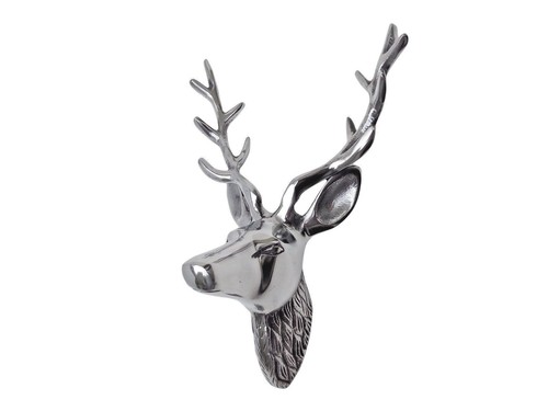 Metal wall mounted stag - metal,