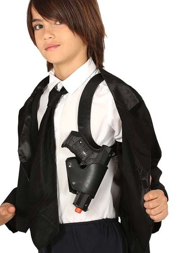 Kids police black plastic - kids,