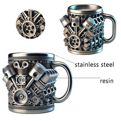 Engines stainless steel - v6,