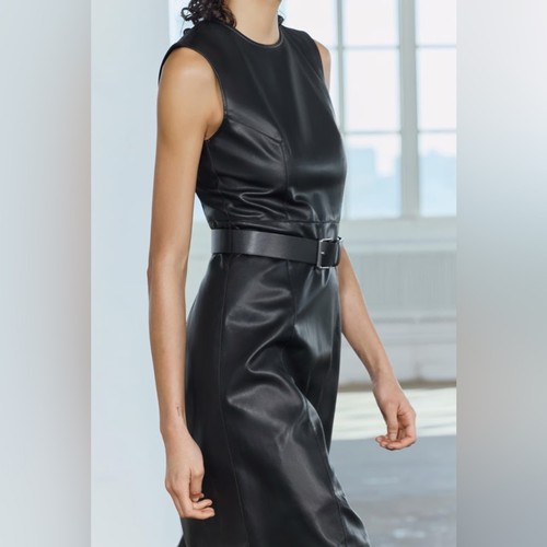 Zara faux leather - zara, black