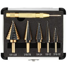 5-Piece Step Drill Bit Set