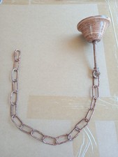 80cm Long Painted Wood Effect Lighting Chain & Ceiling Rose