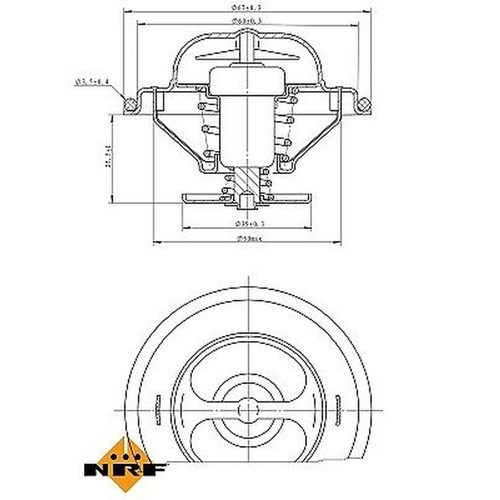 Nrf 725072 thermostat coolant - thermostat,,