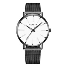 Mens Black / White Watch -