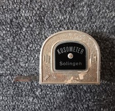 Vintage Kusometer Metal Tape Measure Solingen Germany 