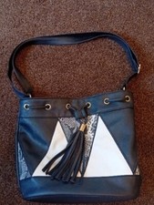 Select Black Snakeskin Handbag
