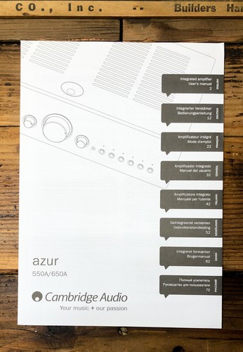 Cambridge audio azur 550a - cambridge,