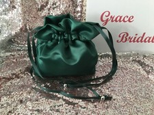 BOTTLE /DARK GREEN SATIN DOLLY