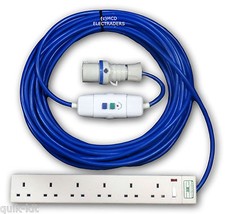 1m Blue Caravan Hook Up /
