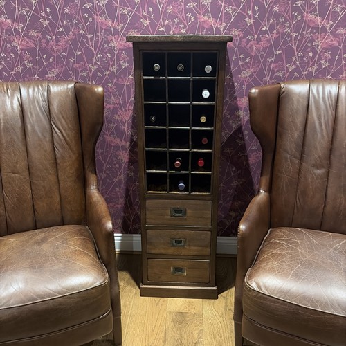 Solid wood wine - wood, rack