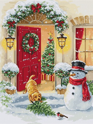 Puppy joy cross stitch - puppy,