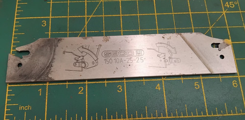 Seco lathe parting - parting, tool
