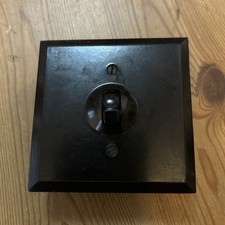 Bakelite Brown Vintage sunk switch