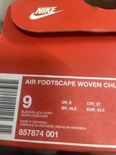 Nike - Footscape Woven Chukka SE - Black/Ivory