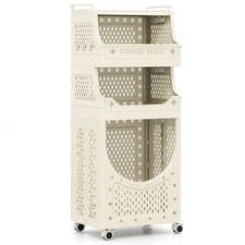 4-Tier Laundry Cart Folding