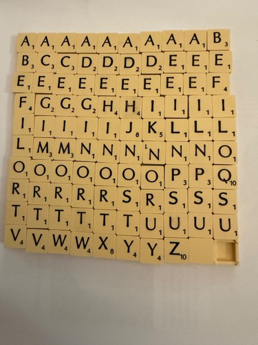 Vintage travel scrabble tiles - travel,