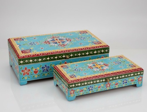 Two indian boxes - indian,