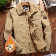 Autumn Winter Jacket Men Faux